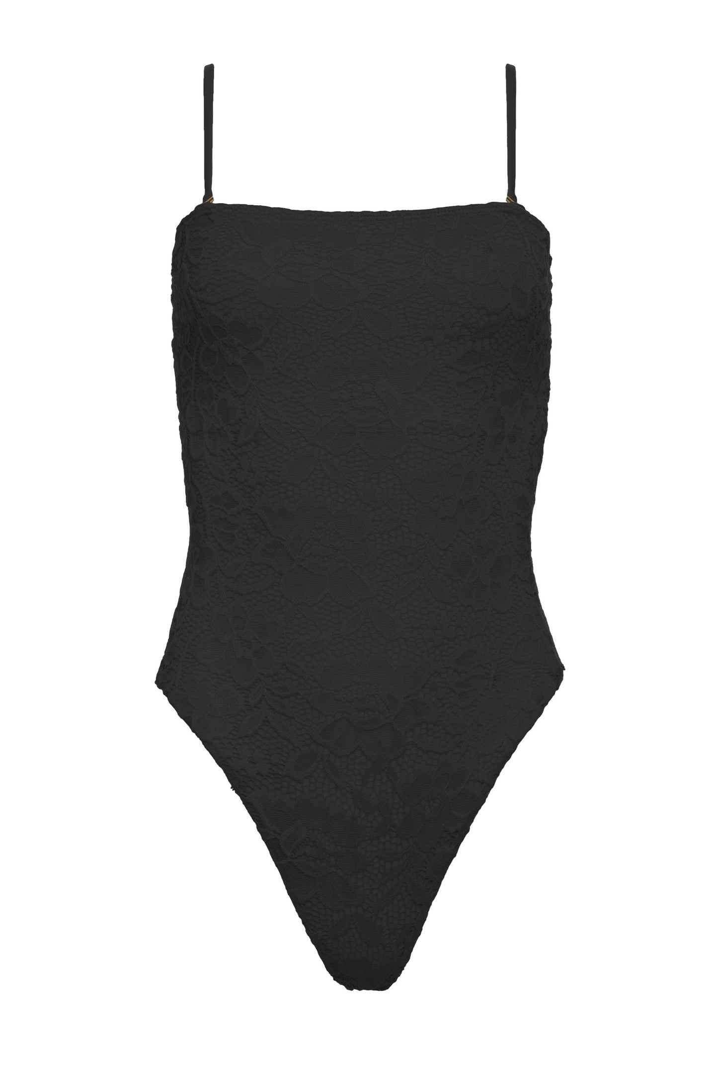 One Piece Sabrina Black Lace