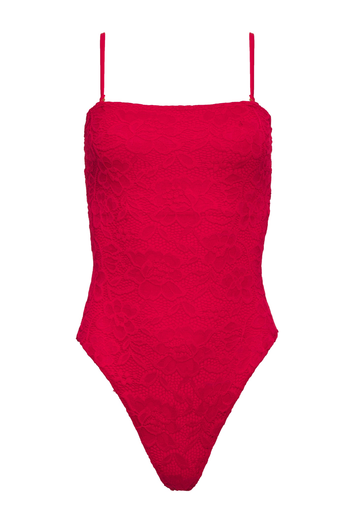 One Piece Sabrina Red Lace