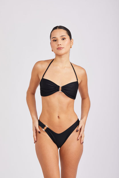 Bikini Mariella Monica argolla - Noir