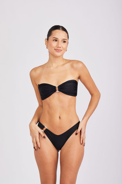 Bikini Mariella Monica argolla - Noir