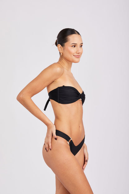 Bikini Mariella Monica argolla - Noir